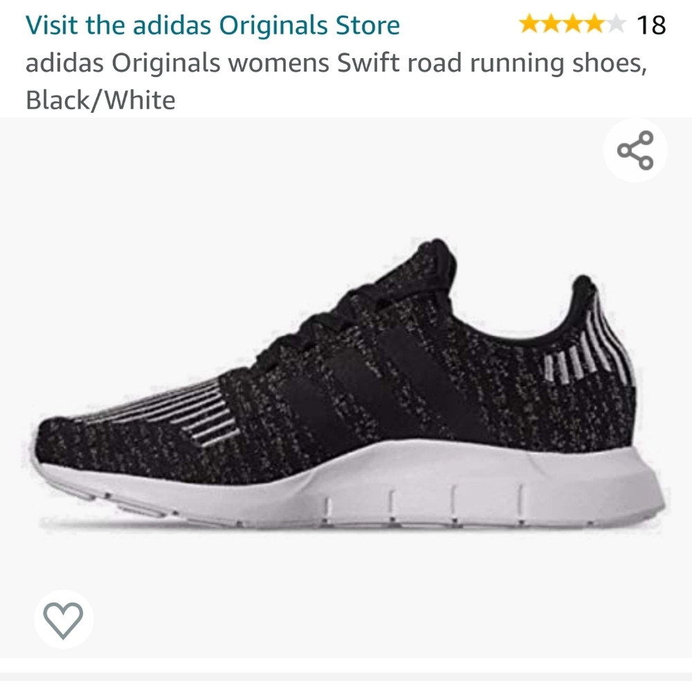 Adidas swift running shoe 9.5